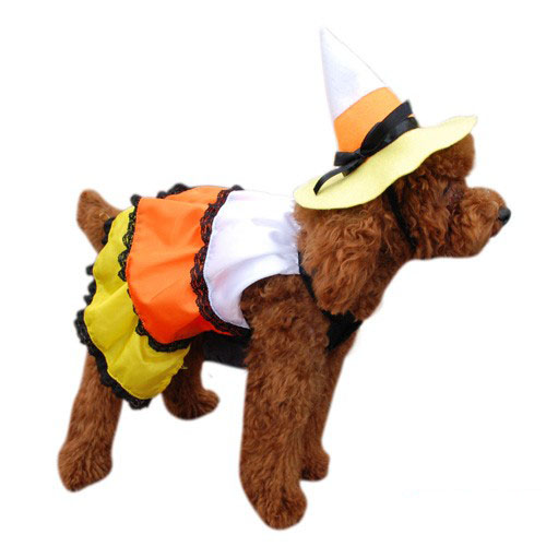 Candy Korn Dress Dog Costume