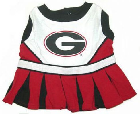 Georgia Bulldogs Dog Cheerleader Costume