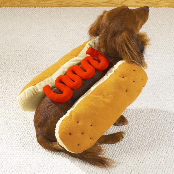Hot Dog With Ketchup Dog Costume