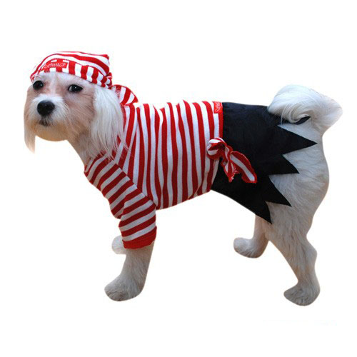 Striped Pirate Halloween Dog Costume